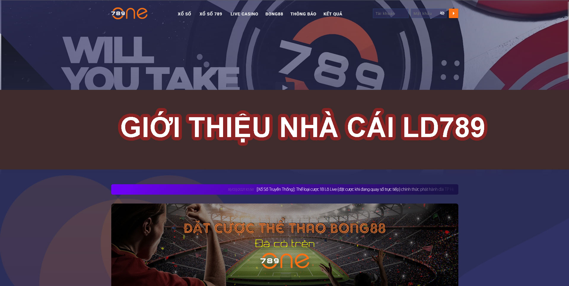 Giới thiệu nhà cái LD789 (ONE789, VN789) – Nhà cái lô đề online uy tín