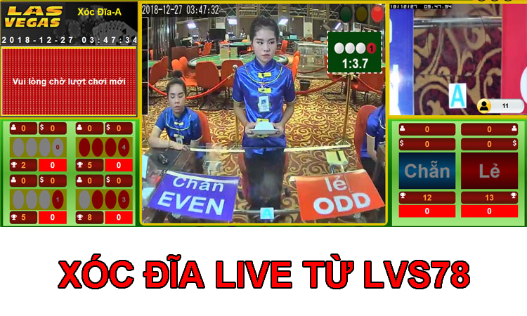 Xóc đĩa live cùng các Dealer tại LVS788